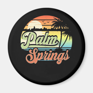 Aimant Palm Springs California Beach Vacances coucher du