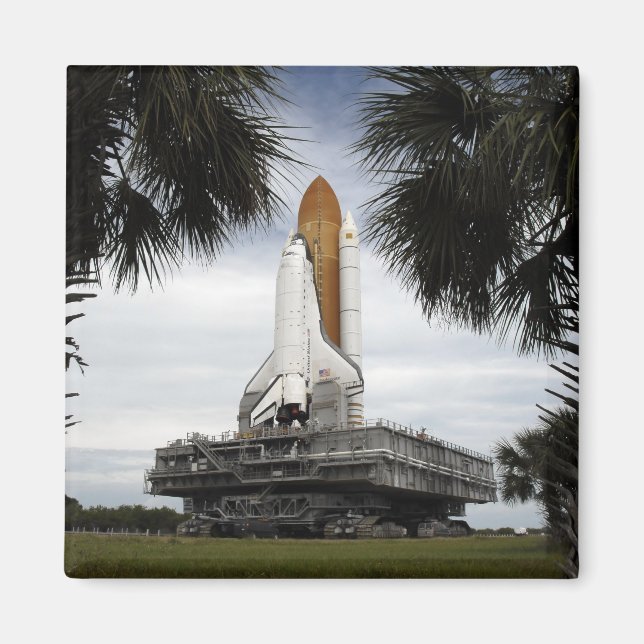 Aimant Palmetto arbres cadre navette spatiale Endeavour (Devant)