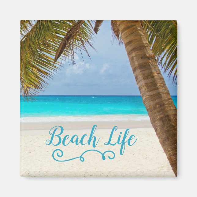 Aimant Palmier Beach Life (Devant)