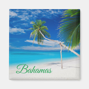 Aimant Palmiers de plage Tropical Blue Exotic Bahamas
