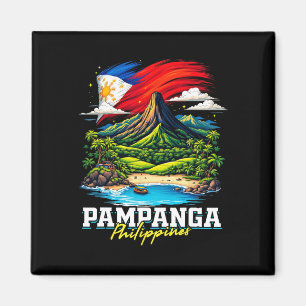 Aimant Pampanga Philippines Souvenir Drapeau Philippin