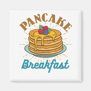 Aimant Pancake Breakfast Vintage Pancakes Lover