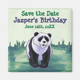 Aimant Panda Bear Party Centre