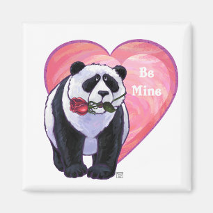 Aimant Panda Bear Valentine's Day