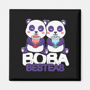 Aimant Panda Boba Bubble Tea Anime Kawaii Neko Girls