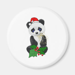 Aimant Panda de Noël