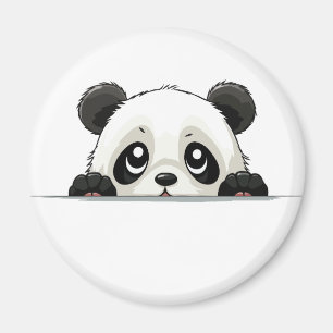 Aimant Panda Peeking Cute adorable Drôle animal caricatur