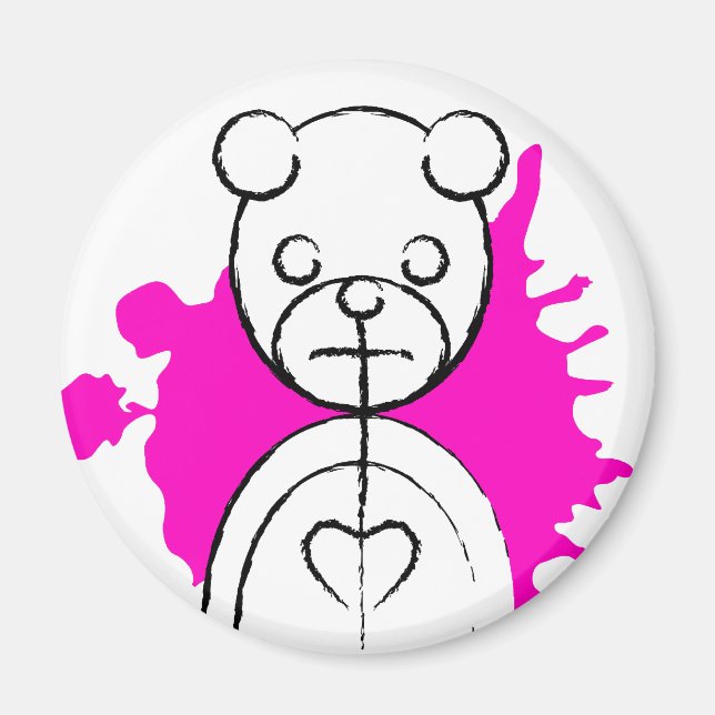 Aimant panda splatz. (Devant)