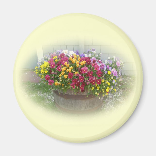 Aimant Panier de fleurs (Devant)