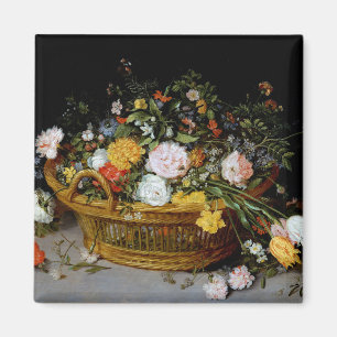 Aimant Panier de fleurs, Jan Brueghel le plus jeune
