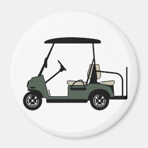 Aimant Panier de golf vert