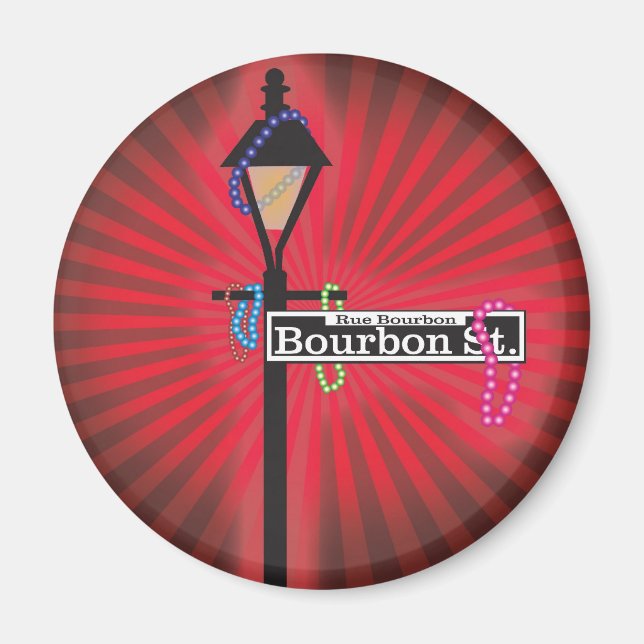 Aimant Panneau Bourbon (Devant)
