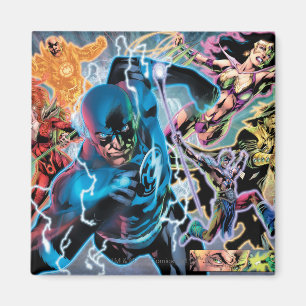 Aimant Panneau comique de la nuit la plus noire - couleur