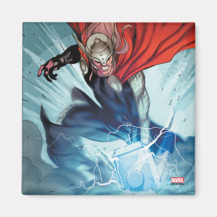 Aimant Panneau de bande dessinée de Thor Hammer
