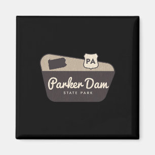 Aimant Panneau de bienvenue du parc d'État de Parker Dam 