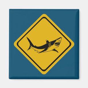 Aimant panneau de la route des requins
