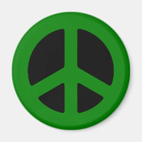Panneau de paix vert