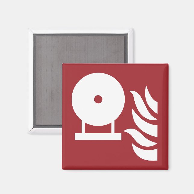 Aimant Panneau de sécurité de l'extincteur fixe (Recto/Verso)