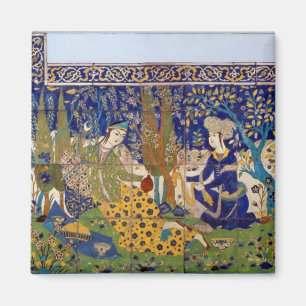 Aimant Panneau de tuile-work vitré de poterie de terre,