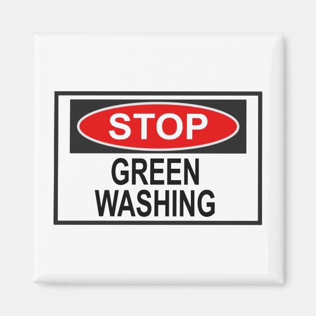 Aimant Panneau Stop Greenwash (1) (Devant)
