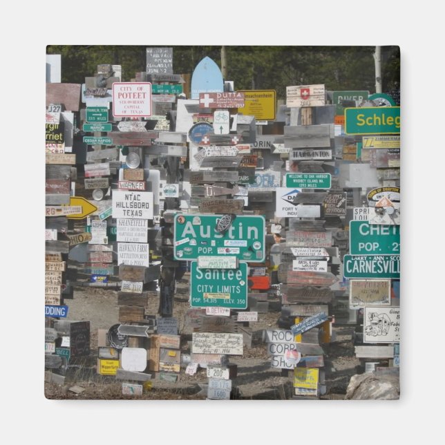 Aimant Panneau Watson Lake Post (Devant)