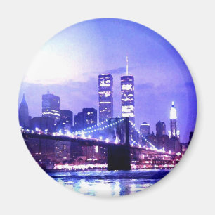 Aimant Panorama nocturne de New York
