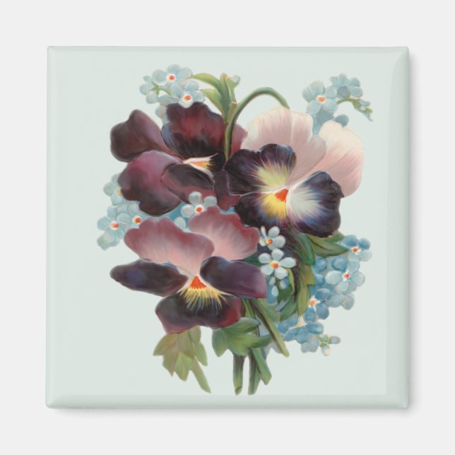 Aimant Pansy Bouquet (Devant)