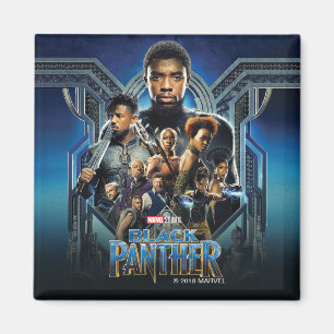 Aimant Panthère noire   Caractères sur Wakanda