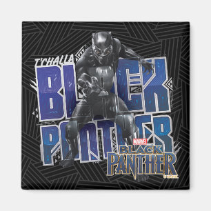 Aimant Panthère noire   T'Challa - Graphique de panthère 