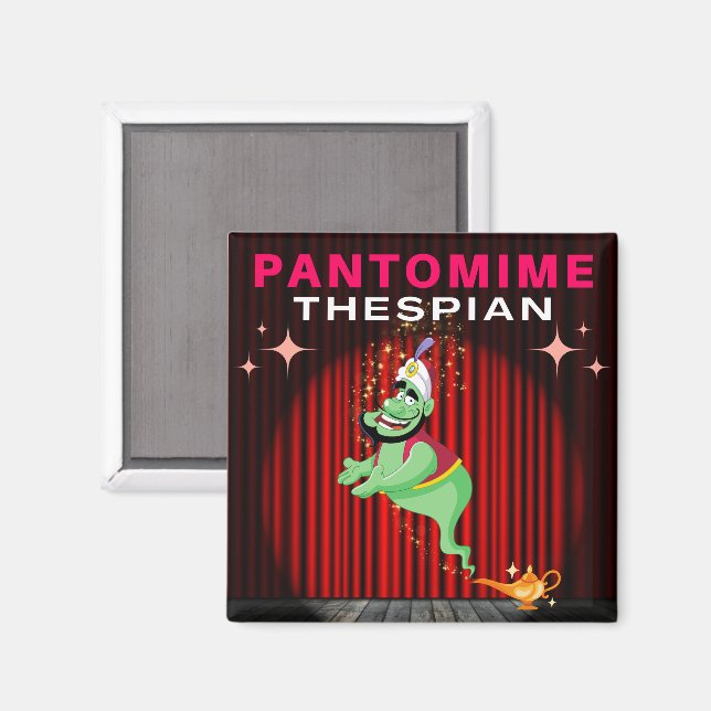 Aimant Pantomime Thespian - Génie (Recto/Verso)