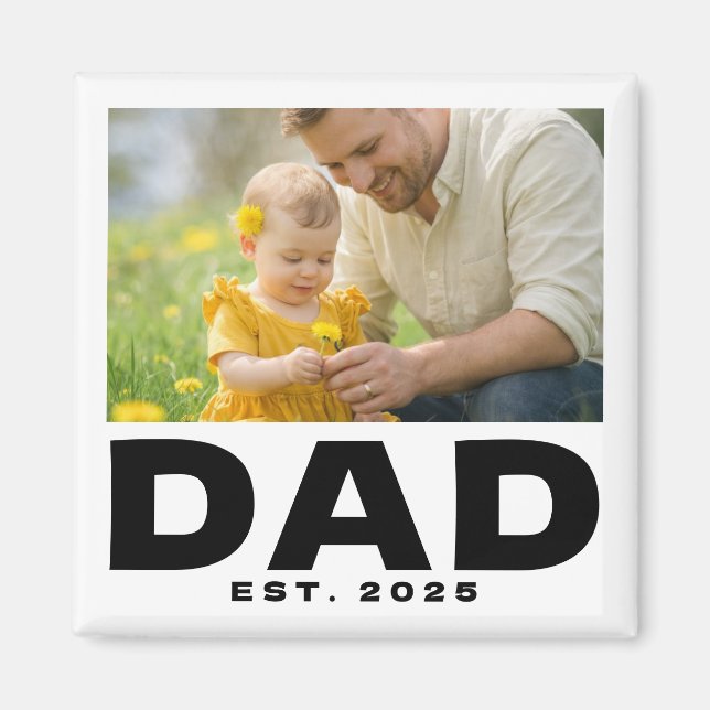 Aimant Papa a établi un cadeau photo audacieux (Devant)