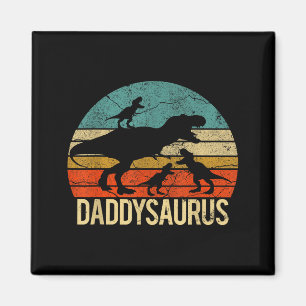 Aimant Papa Dinosaure Daddysaurus 3 Trois Enfants Noël Ch