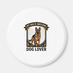 Aimant Papa est un Amoureux de Chien Incroyable Pattes de