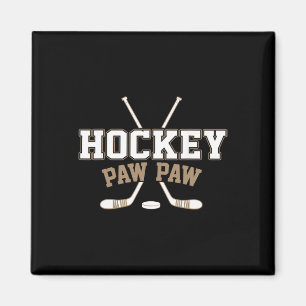 Aimant Papa hockey vintage amateur de hockey 