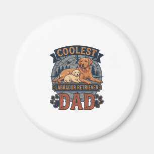 Aimant Papa Labrador Retriever le plus cool Chien Montagn