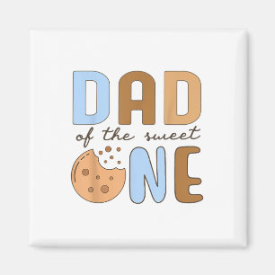 Aimant Papa Of The Sweet One Cookies And Milk 1er anniver