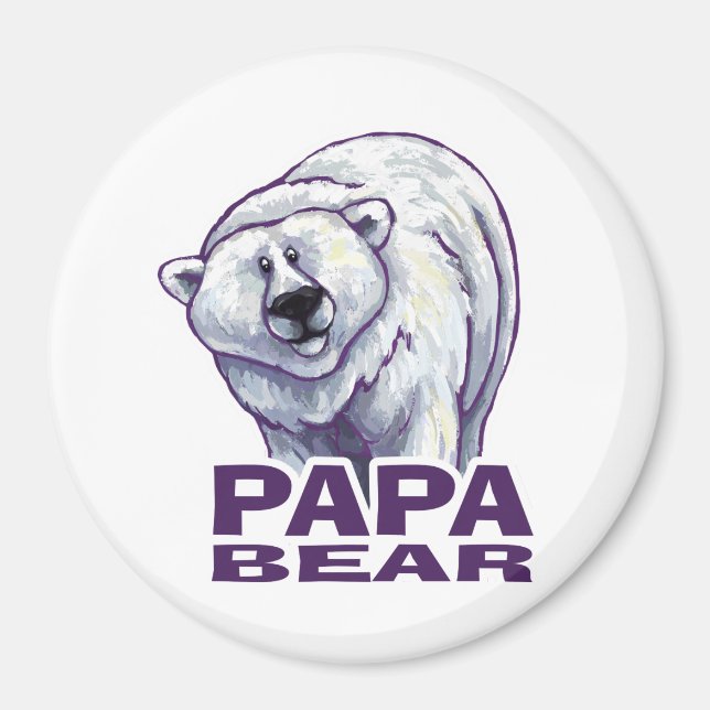 Aimant Papa Polar Bear (Devant)