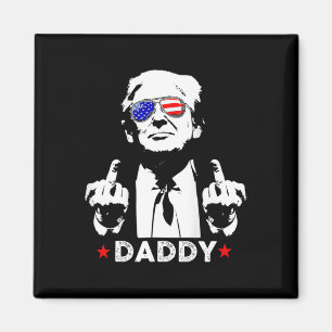 Aimant Papa Trump 2025 Président Supporters Hommes Et Fem