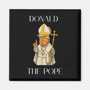 Aimant Pape Trump Drôle Trump Vatican Chrétien Rétro Chu