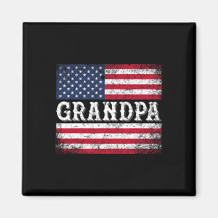 Aimant Papi Drapeau Usa Vintage Patriotique 4 Juillet 