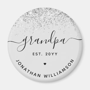 Aimant Papi Est Paillettes Confettis Cadeaux Personnalisé