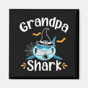 Aimant Papi Requin Drôle Halloween Grand-père Annonce