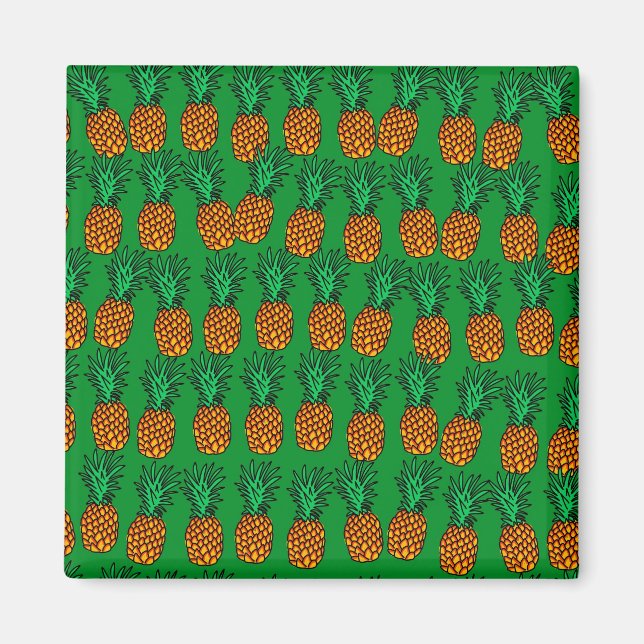 Aimant Papier peint ananas (Devant)