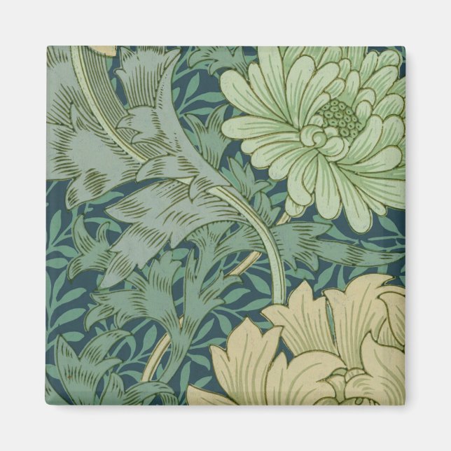 Aimant Papier peint Motif échantillon avec Chrysanthemum (Devant)