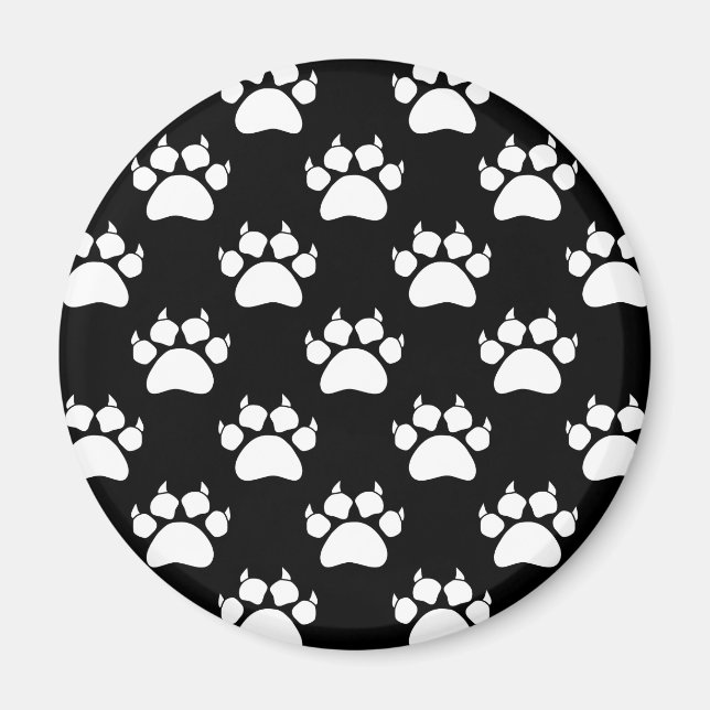 Aimant Papiers et Motifs blancs pour chats Imprimer (Devant)