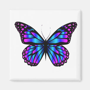 Aimant papillon aux couleurs vives