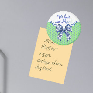 Aimant Papillon blanc vintage Bow Magn personnalisé