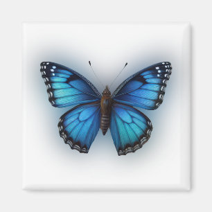 Aimant Papillon bleu