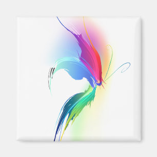 Aimant Papillon de peinture Abstrait