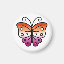 Aimant Papillon Fierté Lesbienne